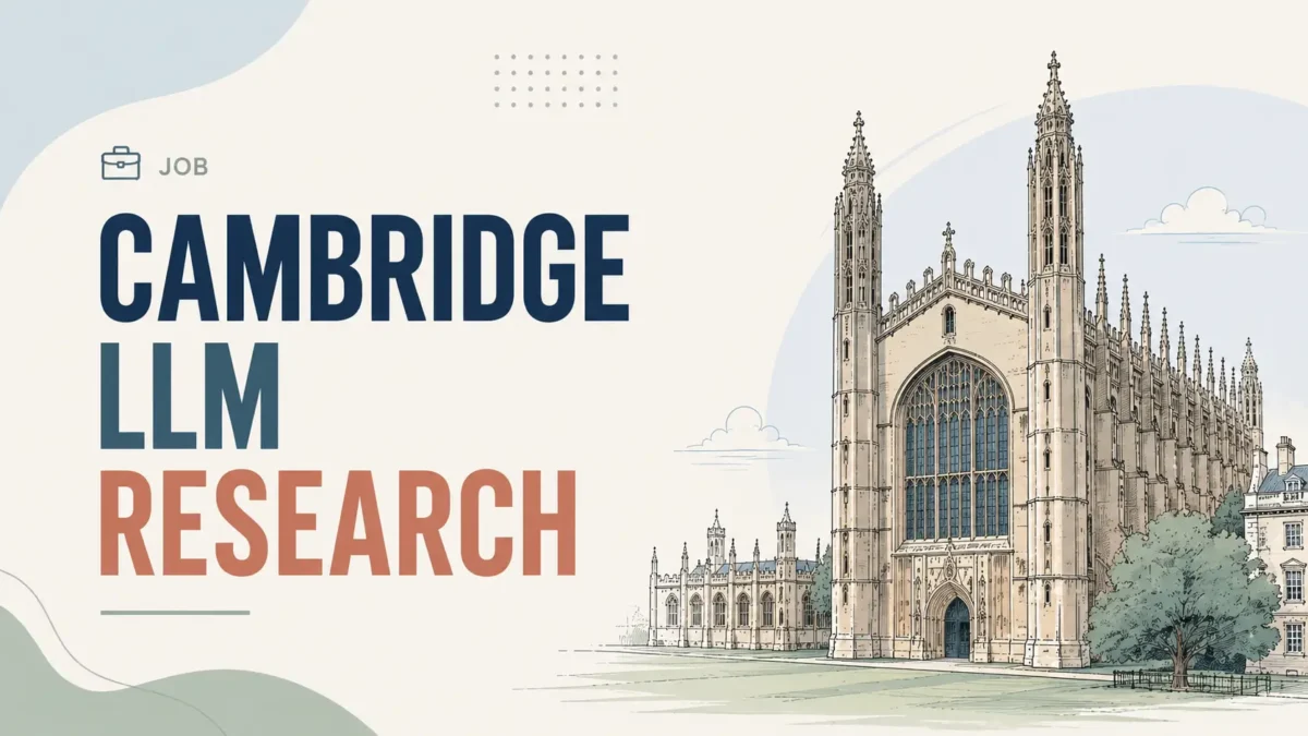 Cambridge LLM Research Associate 2026: AI for Biodiversity Data Extraction