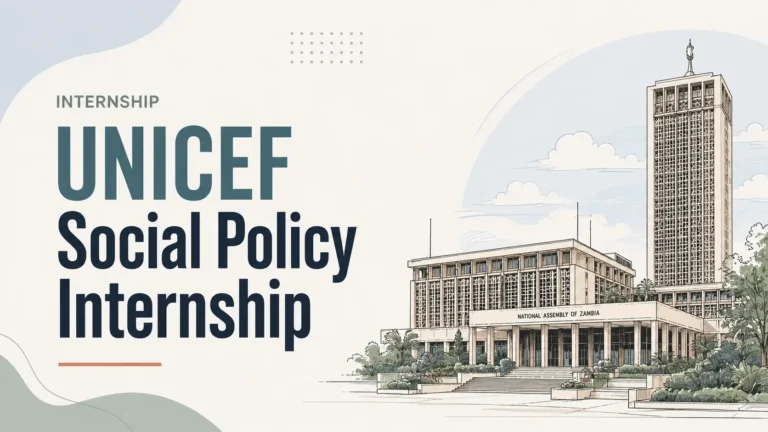 UNICEF Social Policy Internship in Zambia: Child Data and Public Finance